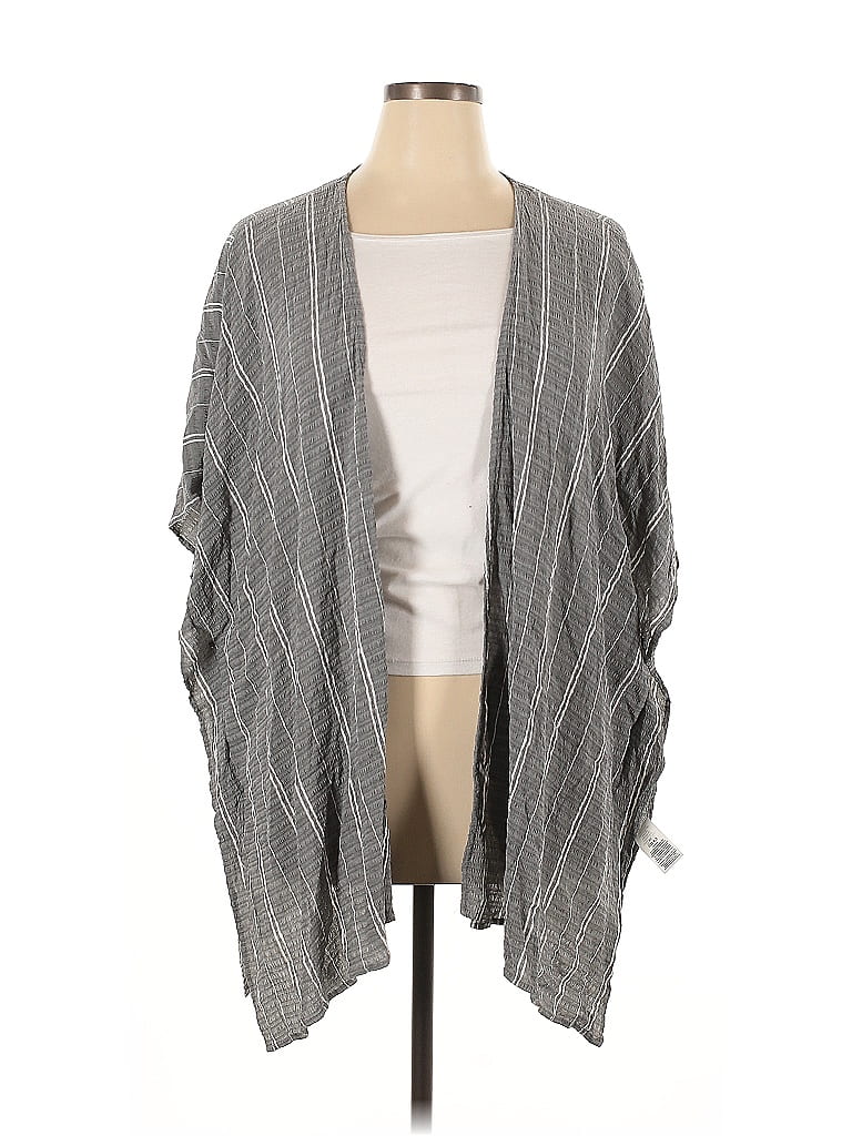 Terra & Sky Gray Kimono Size 0X - photo 1