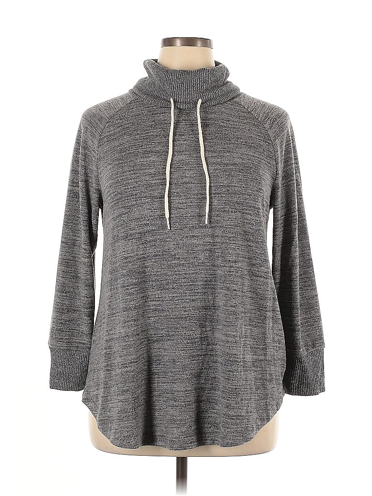 Terra & Sky Gray Pullover Sweater Size 0X - photo 1