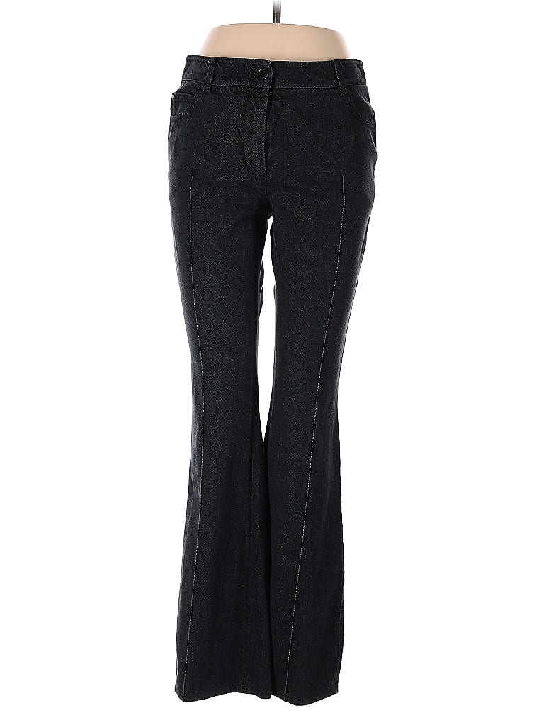 Akris Punto 100% Viscose Tweed Black Jeans Size 6 - photo 1