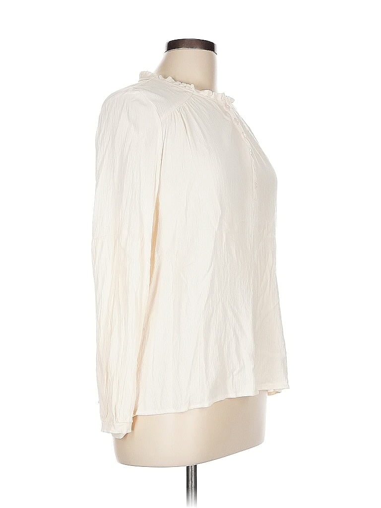 frye & co. 100% Rayon Ivory Pink Long Sleeve Blouse Size L - photo 1