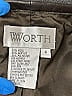 Worth 100% Polyester Gray Jacket Size 4 - photo 3