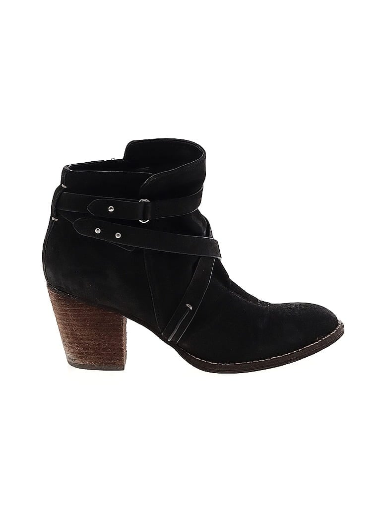 Sam Edelman 100% Leather Black Ankle Boots Size 8 1/2 - photo 1