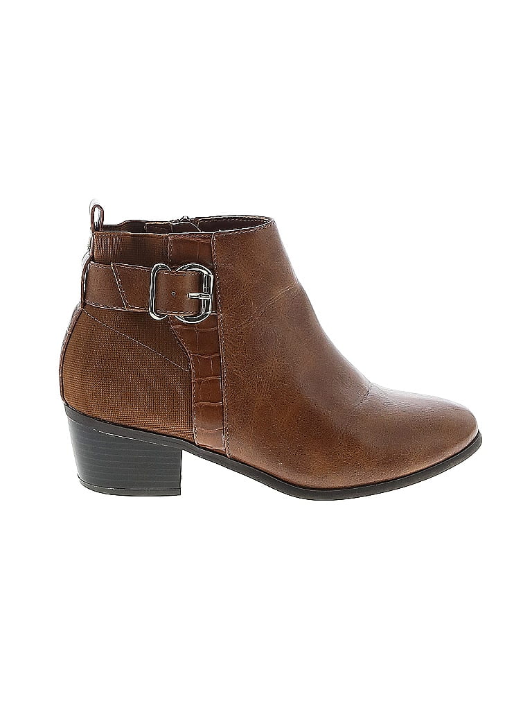 London Fog Brown Tan Ankle Boots Size 6 1/2 - photo 1
