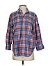 Rivet & Thread Plaid Blue 3/4 Sleeve Blouse Size XS - photo 1