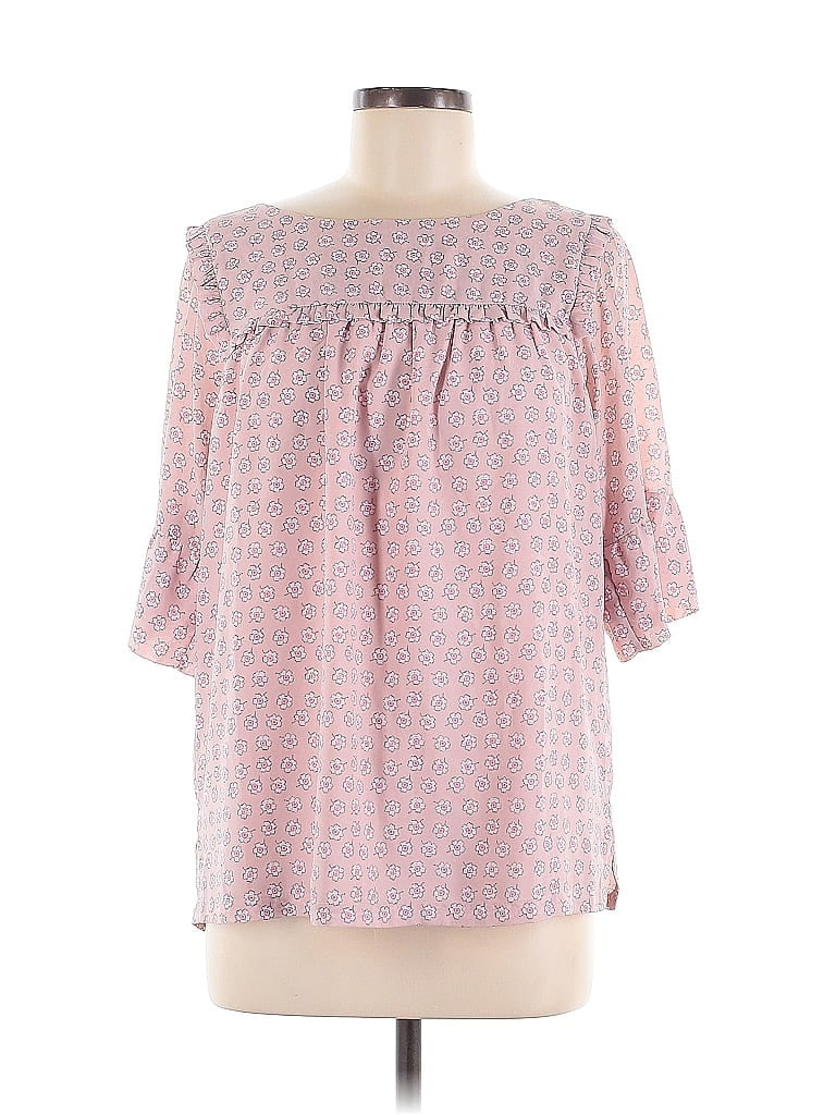 Click to view more detailed imagery on our partner's website Pre-owned Ann Taylor Loft 3/4 Sleeve Blouse In Pink