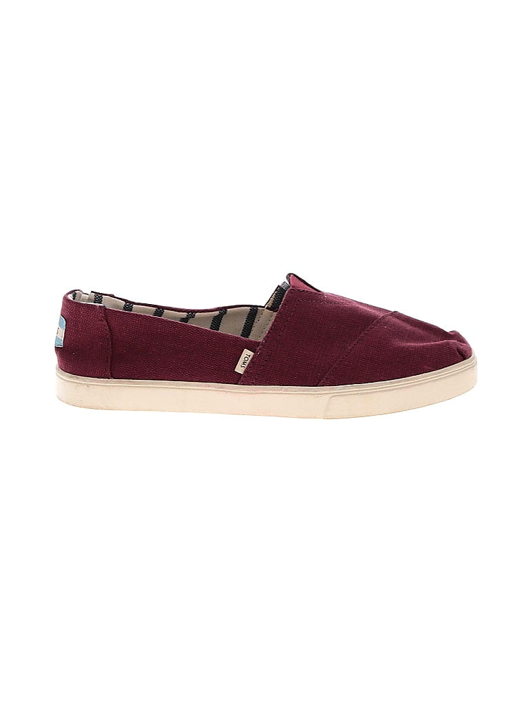 TOMS Burgundy Flats Size 9 - photo 1