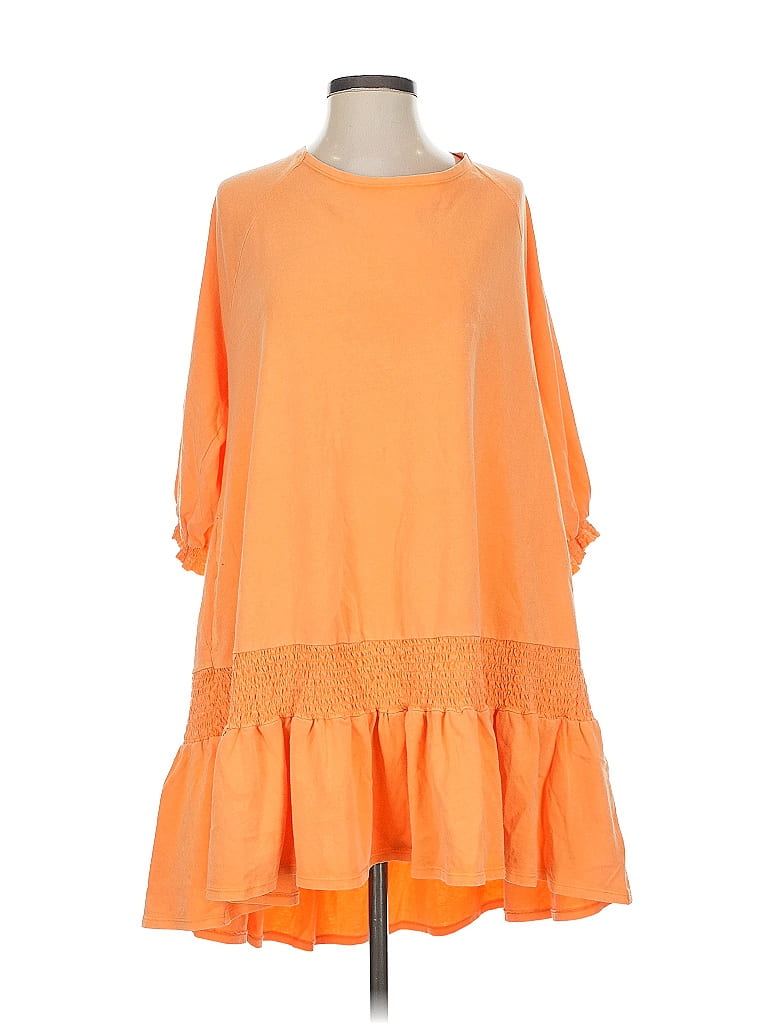 FP BEACH 100% Cotton Orange Casual Dress Size S - photo 1