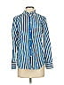 J.Crew 100% Cotton Stripes Blue Long Sleeve Button-Down Shirt Size 4 - photo 1