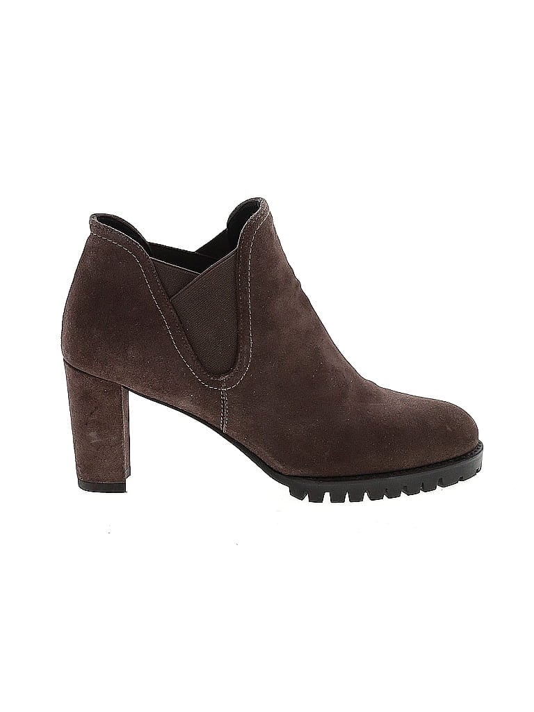 Pre-owned Stuart Weitzman Ankle Boots In Gray