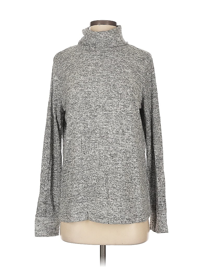 Pre-owned Lou & Grey Turtleneck Sweater In Gray
