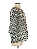 Everly 100% Polyester Teal 3/4 Sleeve Blouse Size L - photo 4