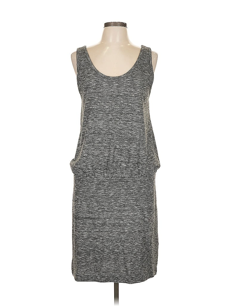 Pre-owned Lou & Grey Casual Dress In Gray