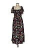Tanya Taylor 100% Silk Floral Black Casual Dress Size S - photo 1