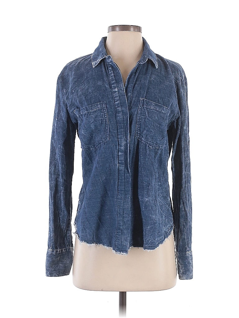 Click to view more detailed imagery on our partner's website Pre-owned Bella Dahl Long Sleeve Button Down Shirt In Blue