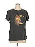 Life Is Good 100% Cotton Floral Gray Short Sleeve T-Shirt Size XL - photo 1
