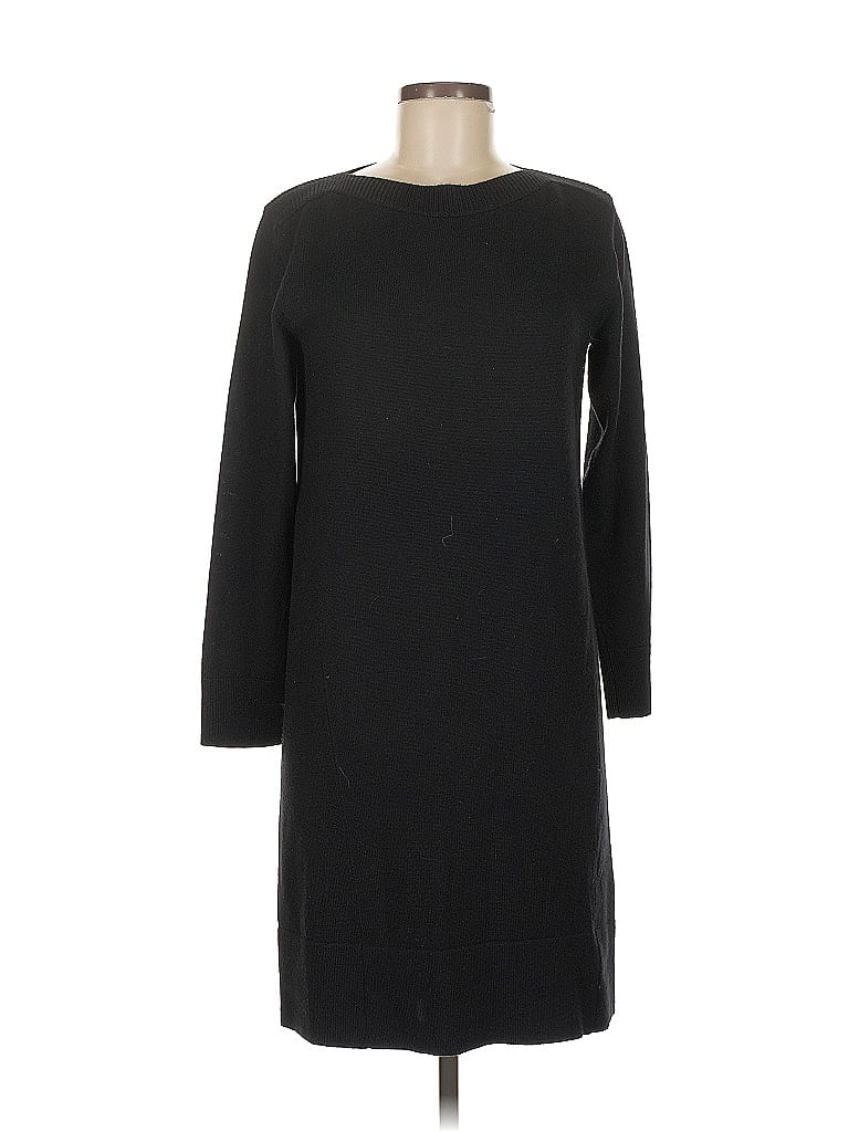 Piazza Sempione Solid Black Casual Dress Size EU (IT) 42 / US 6 - photo 1