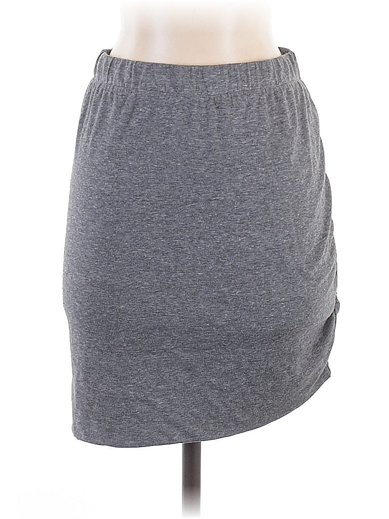 Pre-owned Pam & Gela Casual Skirt In Gray