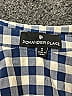 Pomander Place Checkered-gingham Blue 3/4 Sleeve Button-Down Shirt Size S - photo 6