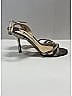Jimmy Choo Silver Gold Glitter fabric India slingback sandals Size EU 38 - photo 11