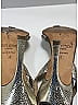 Jimmy Choo Silver Gold Glitter fabric India slingback sandals Size EU 38 - photo 3