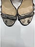 Jimmy Choo Silver Gold Glitter fabric India slingback sandals Size EU 38 - photo 4