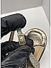Jimmy Choo Silver Gold Glitter fabric India slingback sandals Size EU 38 - photo 8