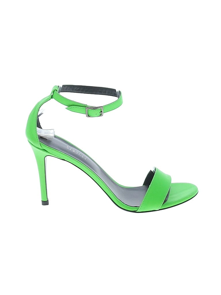 Barneys New York Color Block Green Heels Size EU 38 - photo 1