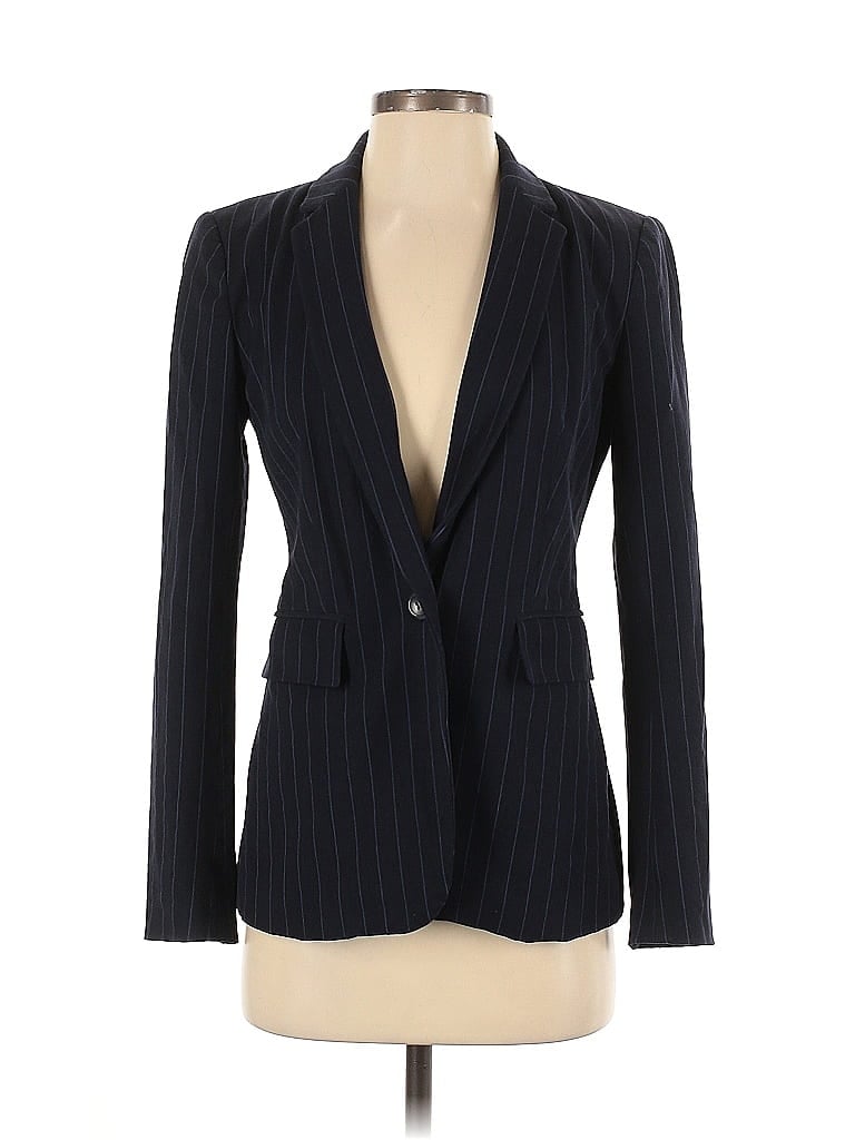 Pre-owned Ann Taylor Blazer Jacket In Blue