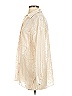 Zara Metallic Ivory Long Sleeve Blouse Size XS - photo 5