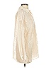 Zara Metallic Ivory Long Sleeve Blouse Size XS - photo 4