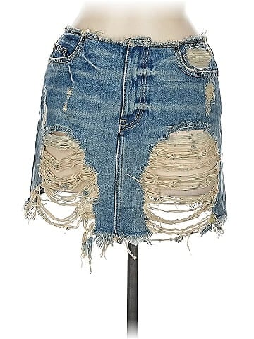 Carmar Denim Skirt (view 1)