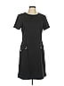 Donna Morgan Solid Black Casual Dress Size 10 - photo 1
