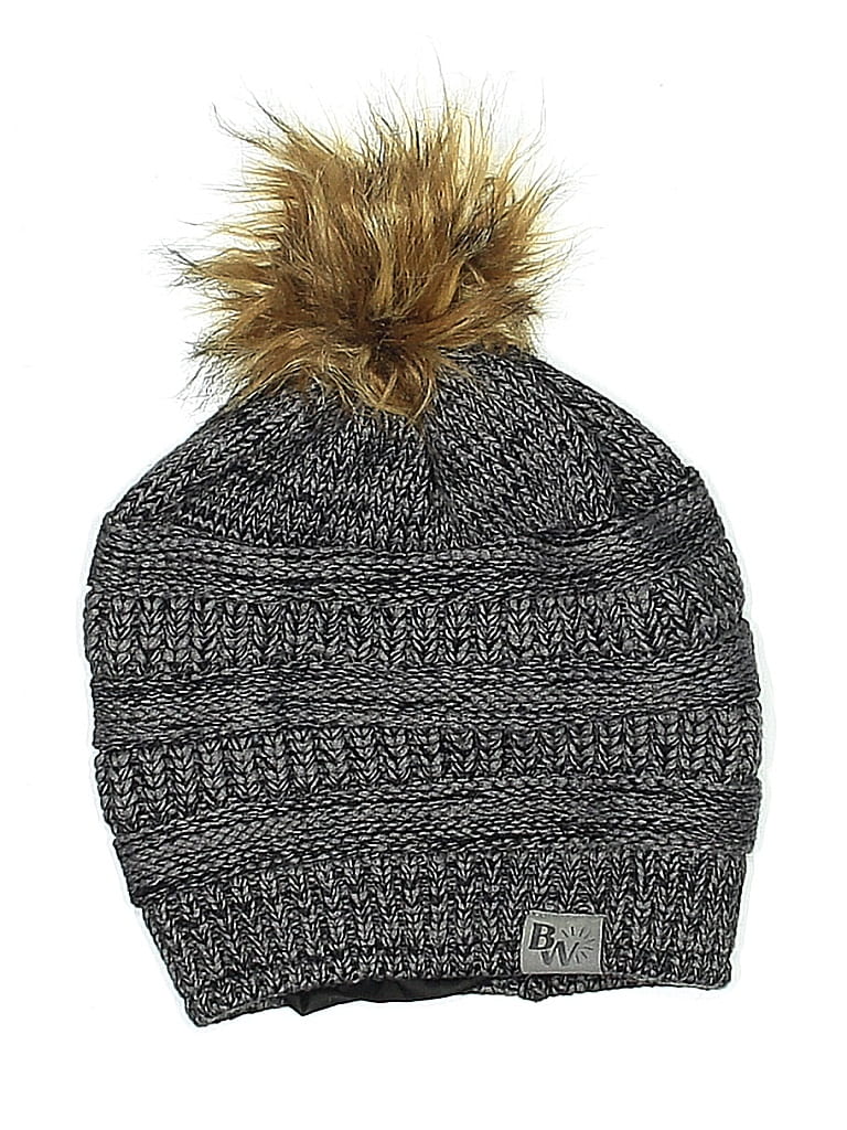 Pre-owned Assorted Brands Beanie Hat In Gray