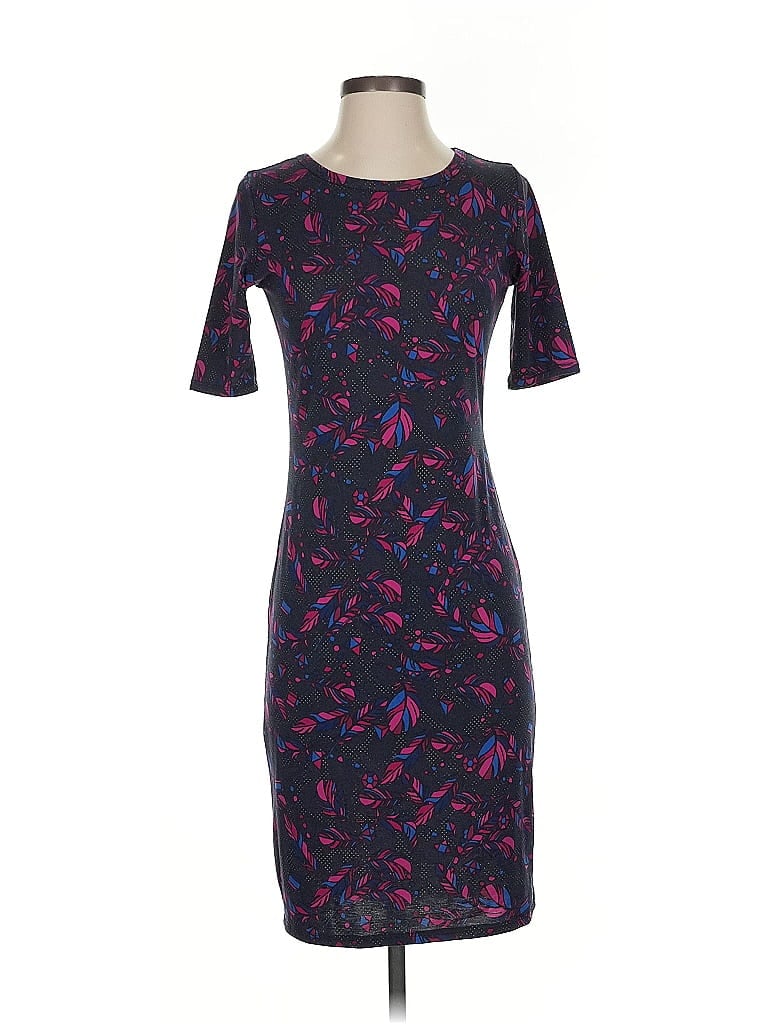 Pre-owned Lularoe Cocktail Dress In Purple