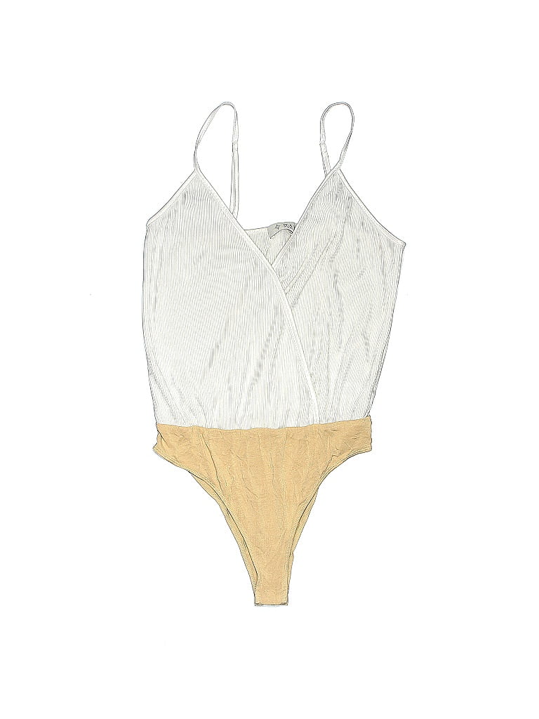 WAYF 100% Polyester Gold Bodysuit Size XS - photo 1