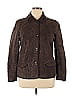 Saks Fifth Avenue 100% Polyester Brown Jacket Size 14 - photo 1