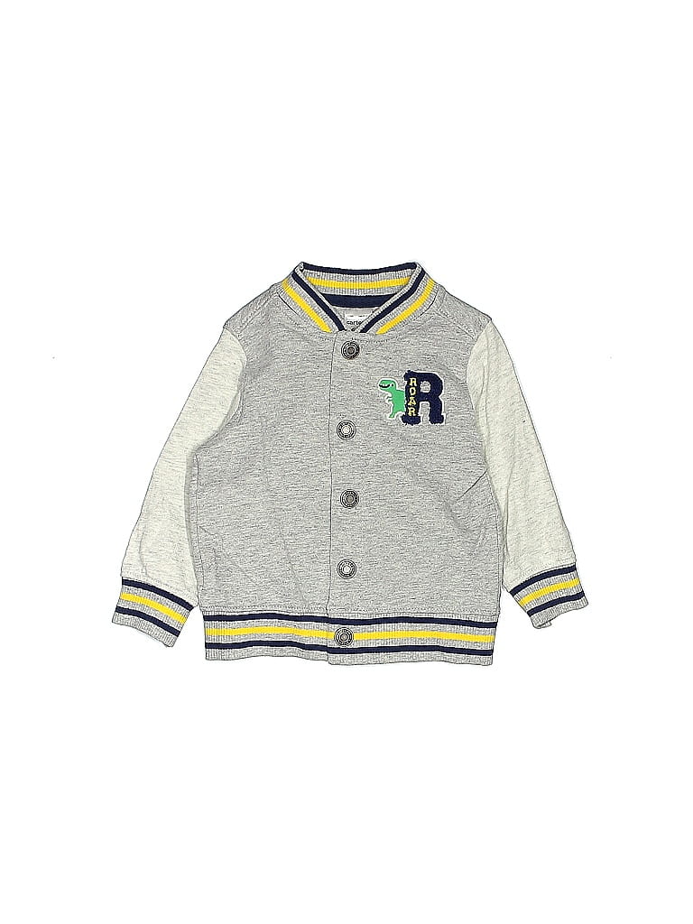 Carter's 100% Cotton Gray Cardigan 3-6 MO / 6 MO - photo 1