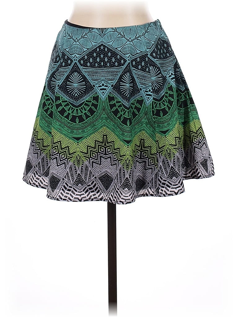 Mara Hoffman 100% Polyester Graphic Green Casual Skirt Size 2 - photo 1