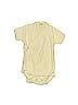 Kate Quinn Organics 0100% Organic Cotton Solid Yellow Short Sleeve Onesie Size 0-3 mo - photo 1