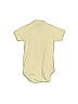 Kate Quinn Organics 0100% Organic Cotton Solid Yellow Short Sleeve Onesie Size 0-3 mo - photo 2