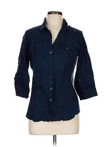 Ci Sono 3/4 Sleeve Button-Down Shirt (view 1)