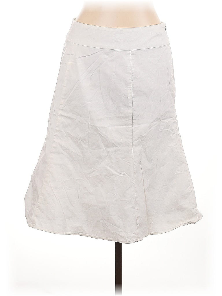 Gap Outlet Solid White Casual Skirt Size 10 - photo 1