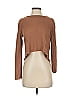 Polly 100% Polyester Brown Long Sleeve Top Size 4 - photo 1