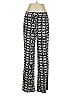 Kasper Print Black Casual Pants Size M - photo 1