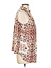 Violet & Claire 100% Polyester Ivory Brown Sleeveless Blouse Size L - photo 4