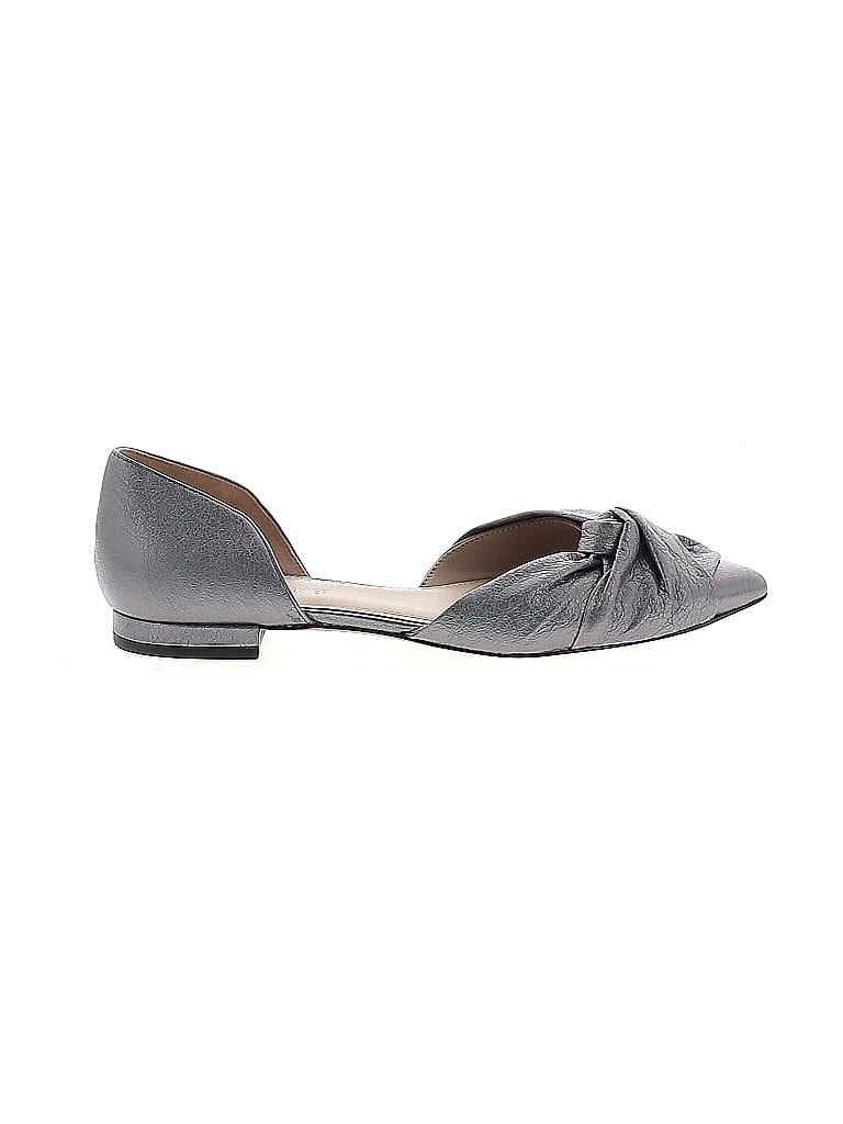 Donald J Pliner Gray Silver Flats Size 7 1/2 - photo 1