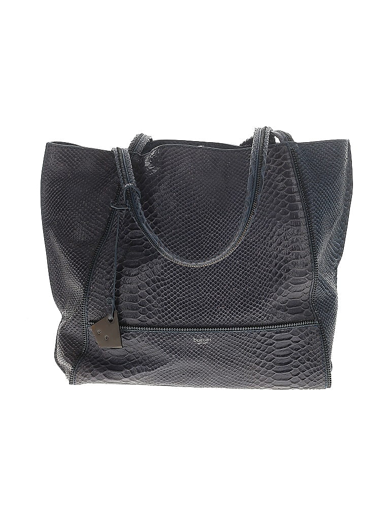 Botkier Gray Blue Leather Tote One size - photo 1