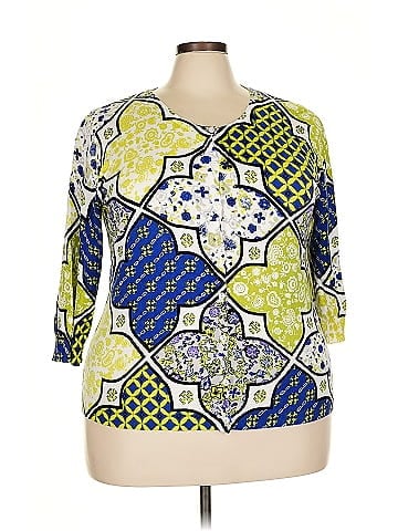 Joseph A. 3/4 Sleeve Blouse (view 1)