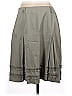 Sigrid Olsen 100% Cotton Solid Gray Casual Skirt Size 4 - photo 2