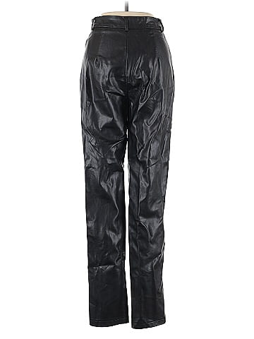 White Fox Faux Leather Pants (view 2)